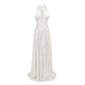 Uranie White Gathered Maxi Dress