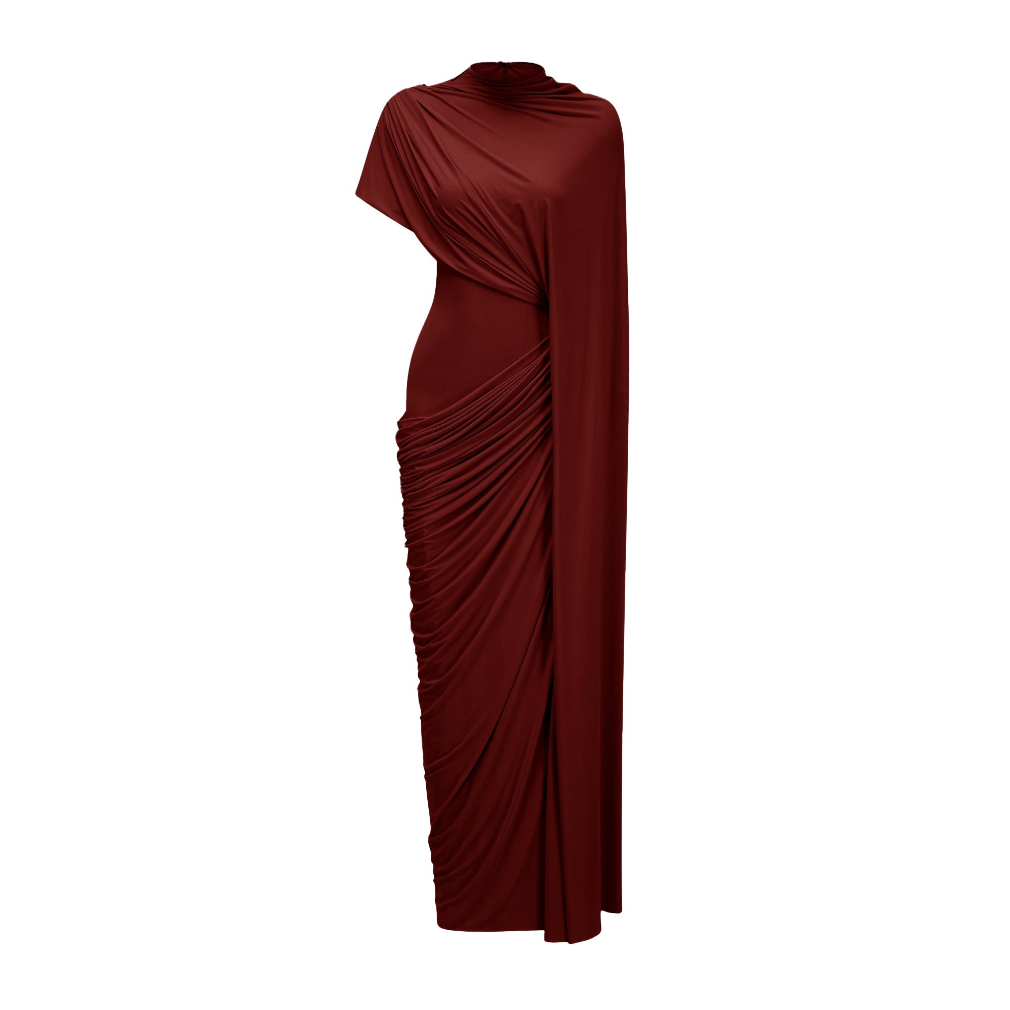 Fenella asymmetrical draped cape & dress matching set