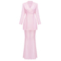 Enora Barrel Design Jacket & Skirt Set