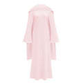 Piroska Pink Pearl Trim Shawl Detail Maxi Dress