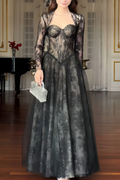Celina Lace Corset Maxi Gown