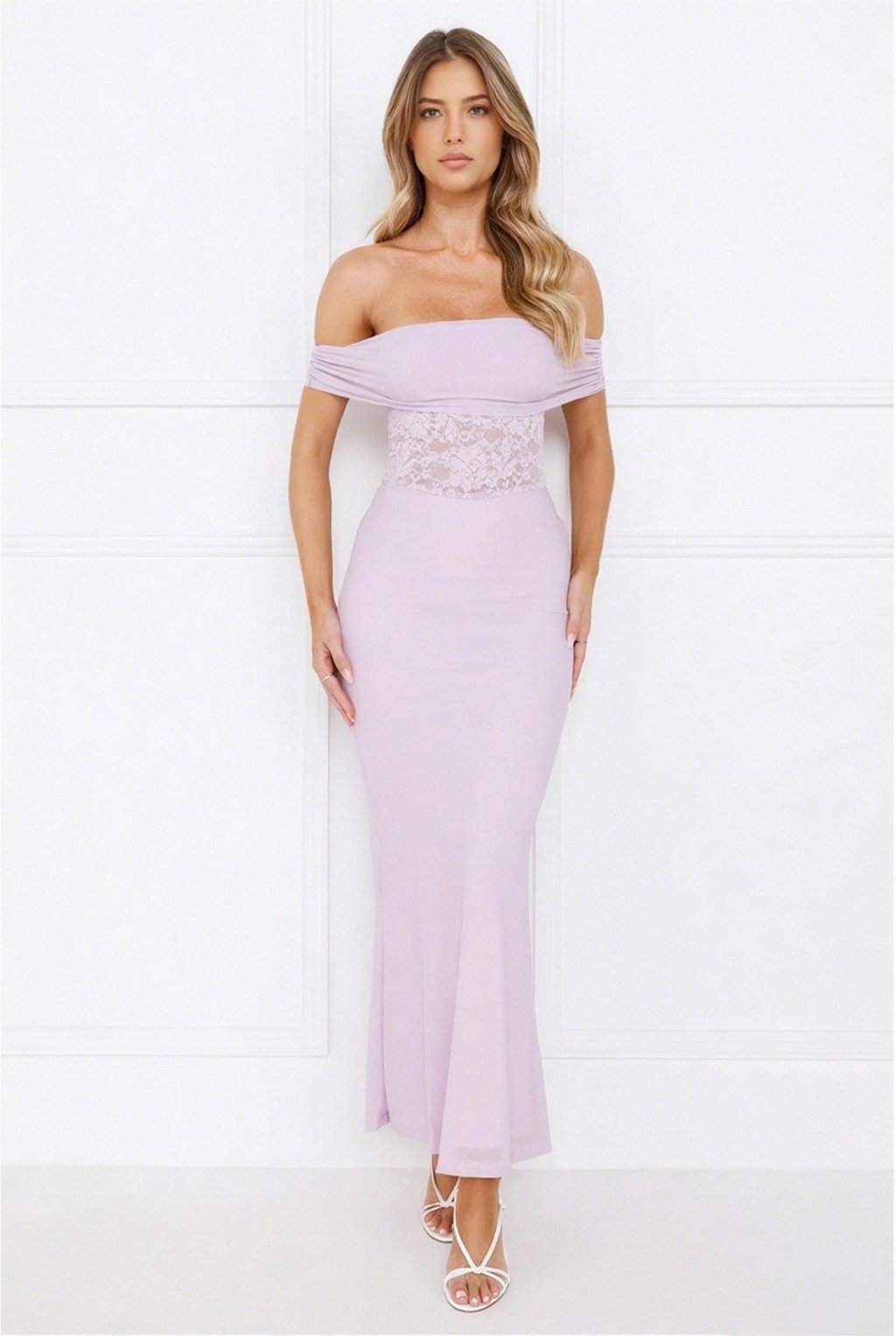 Off Shoulder Maxi Dress