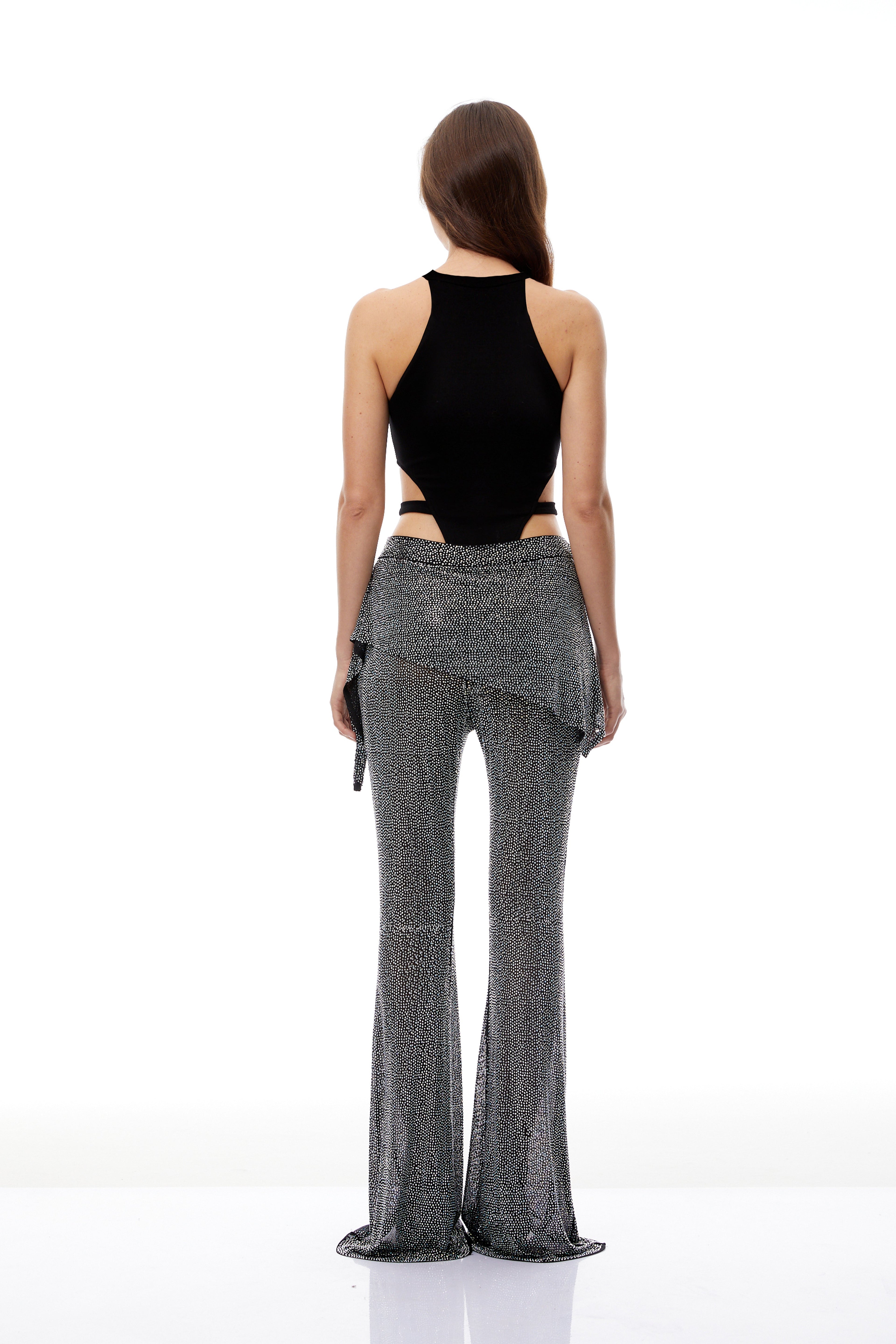 Riley Black Halterneck Cut Out Bodysuit