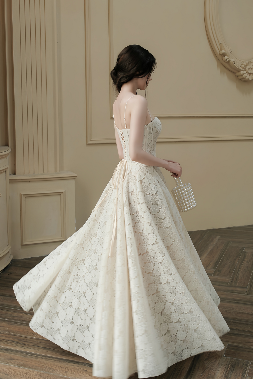 Celina Lace Corset Maxi Gown