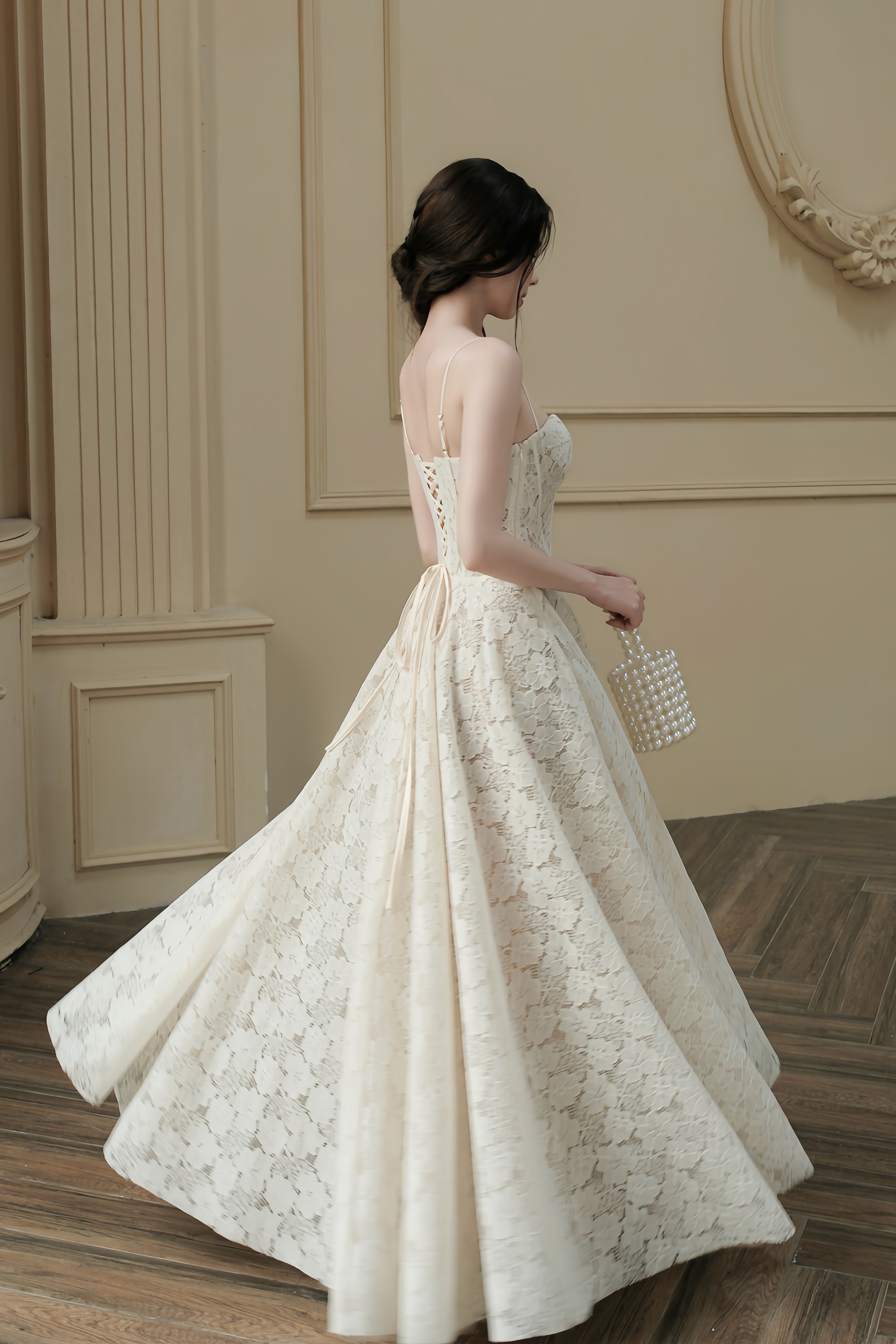 Celina Lace Corset Maxi Gown