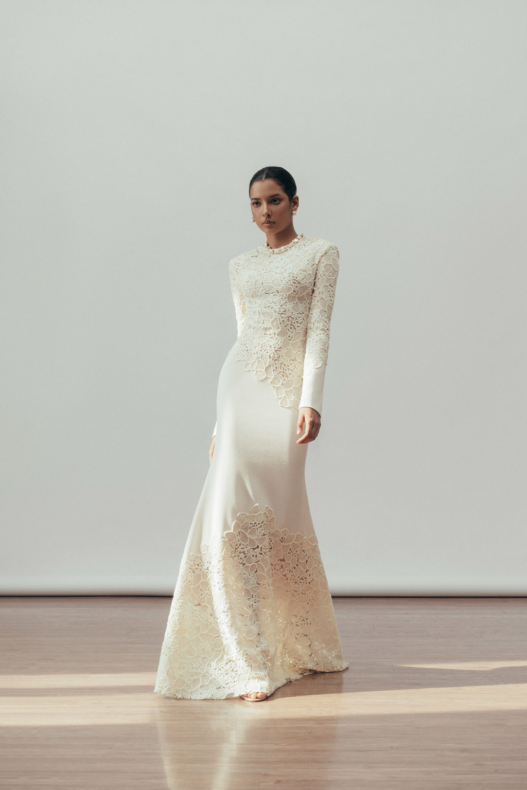 Mathilde White Embroidered Maxi Dress