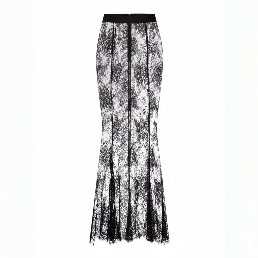 Adélise Blazer & Lace Skirt Set
