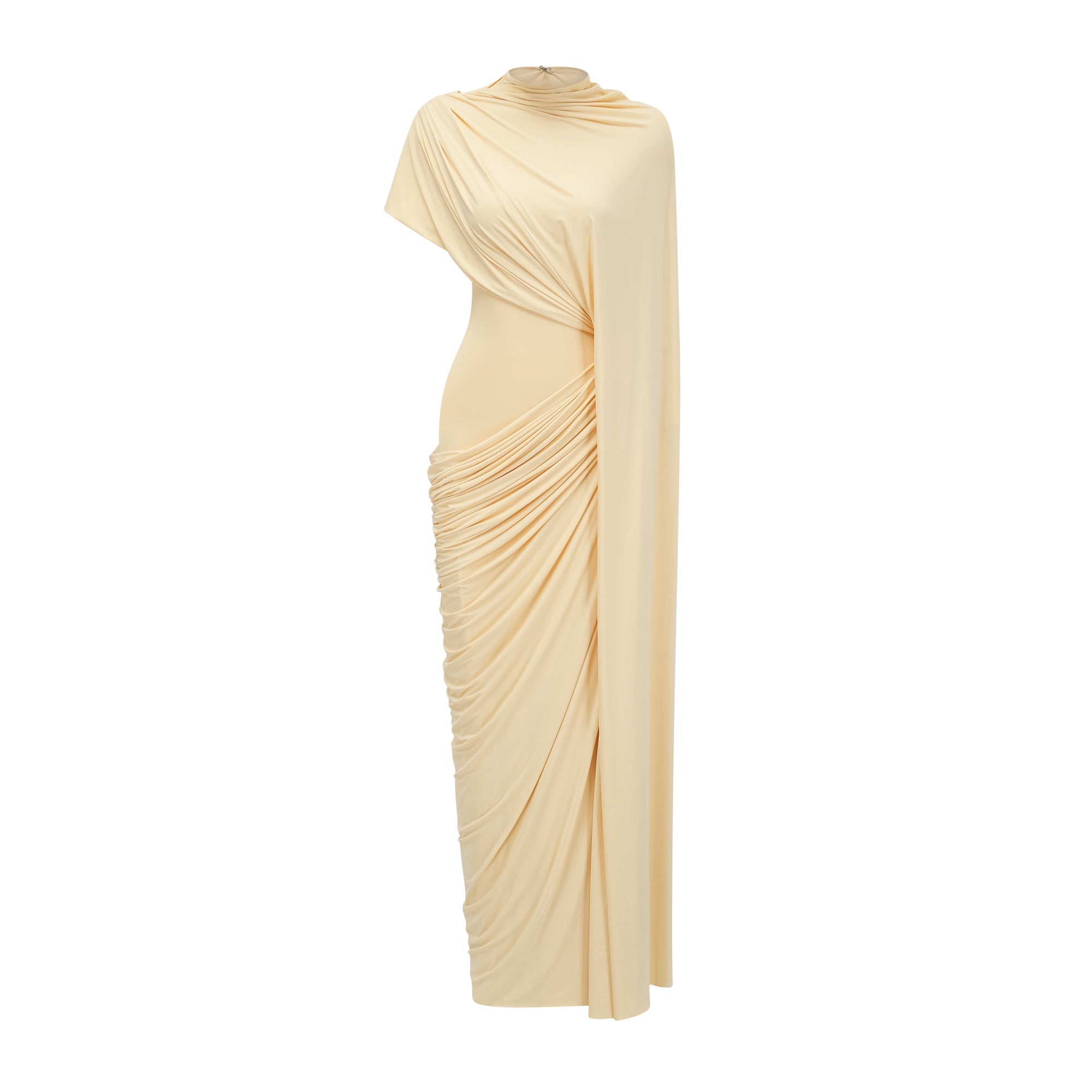 Fenella asymmetrical draped cape & dress matching set