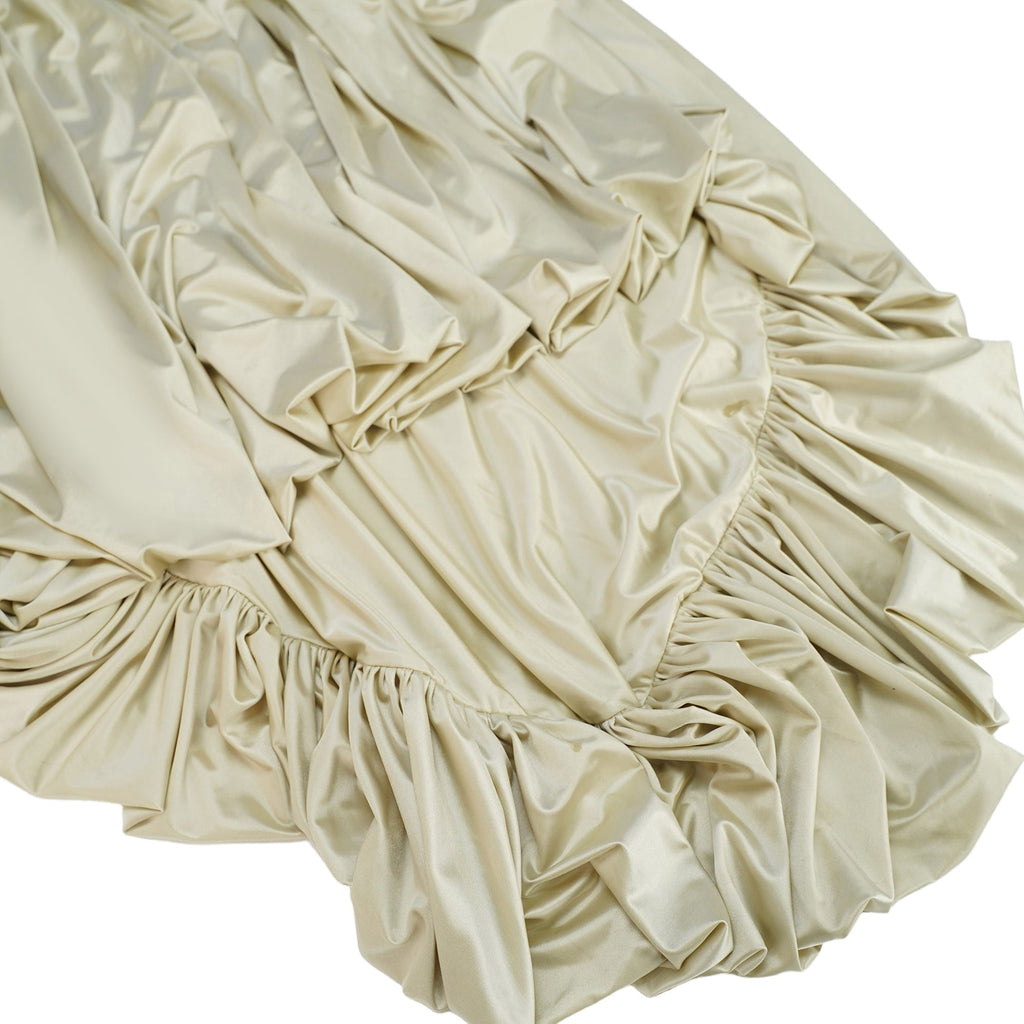 Cecilia Neutral Sea Ammonite Shirred Maxi Dress