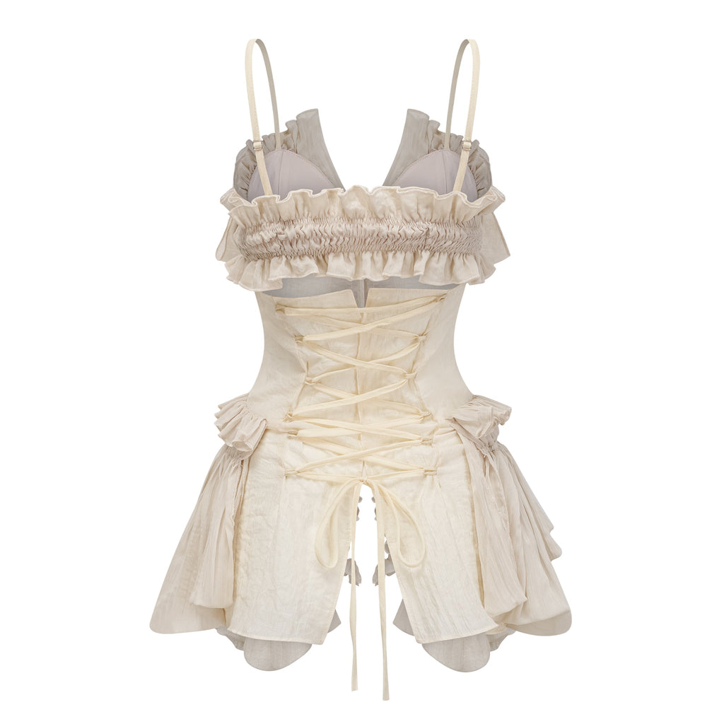 Flocon Neutral Mermaid Top & Skirt Set