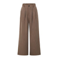 Clémence Brown Striped Trousers