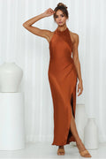 Light Minds Satin Midi Dress